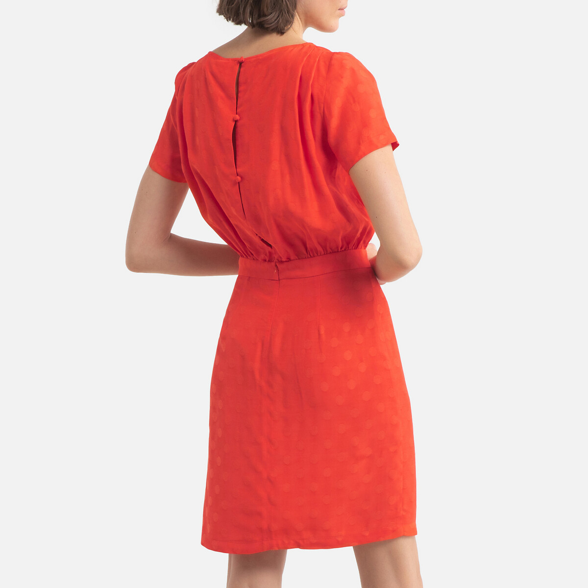 Платье LaRedoute Короткое  THILAN 0(XS) красный, размер 0(XS) Короткое  THILAN 0(XS) красный - фото 4