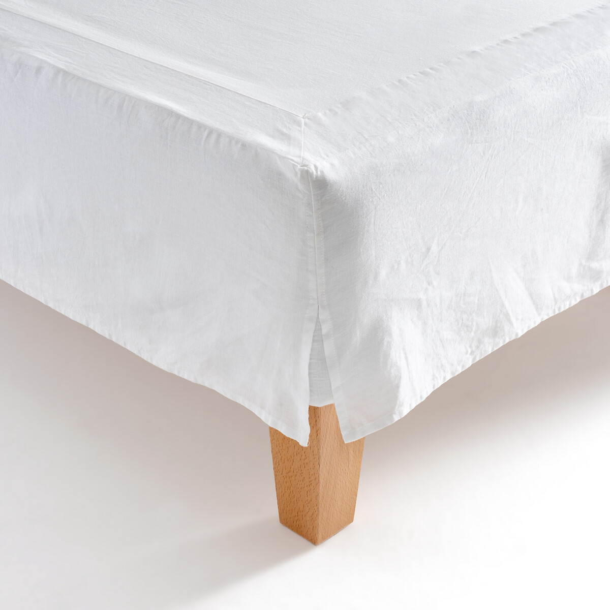 Чехол La Redoute Для кровати  льна 180 x 200 см белый, размер 180 x 200 см