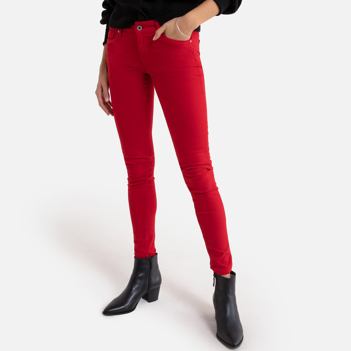 

Брюки LaRedoute, Красный, Skinny Soho 27 красный