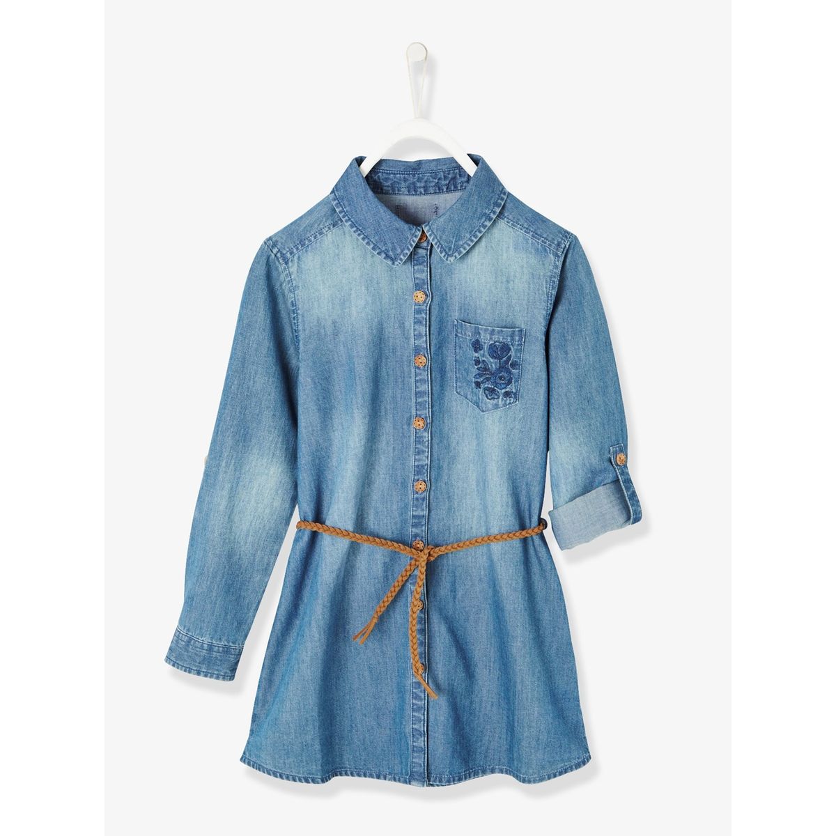 Robe fille en jean