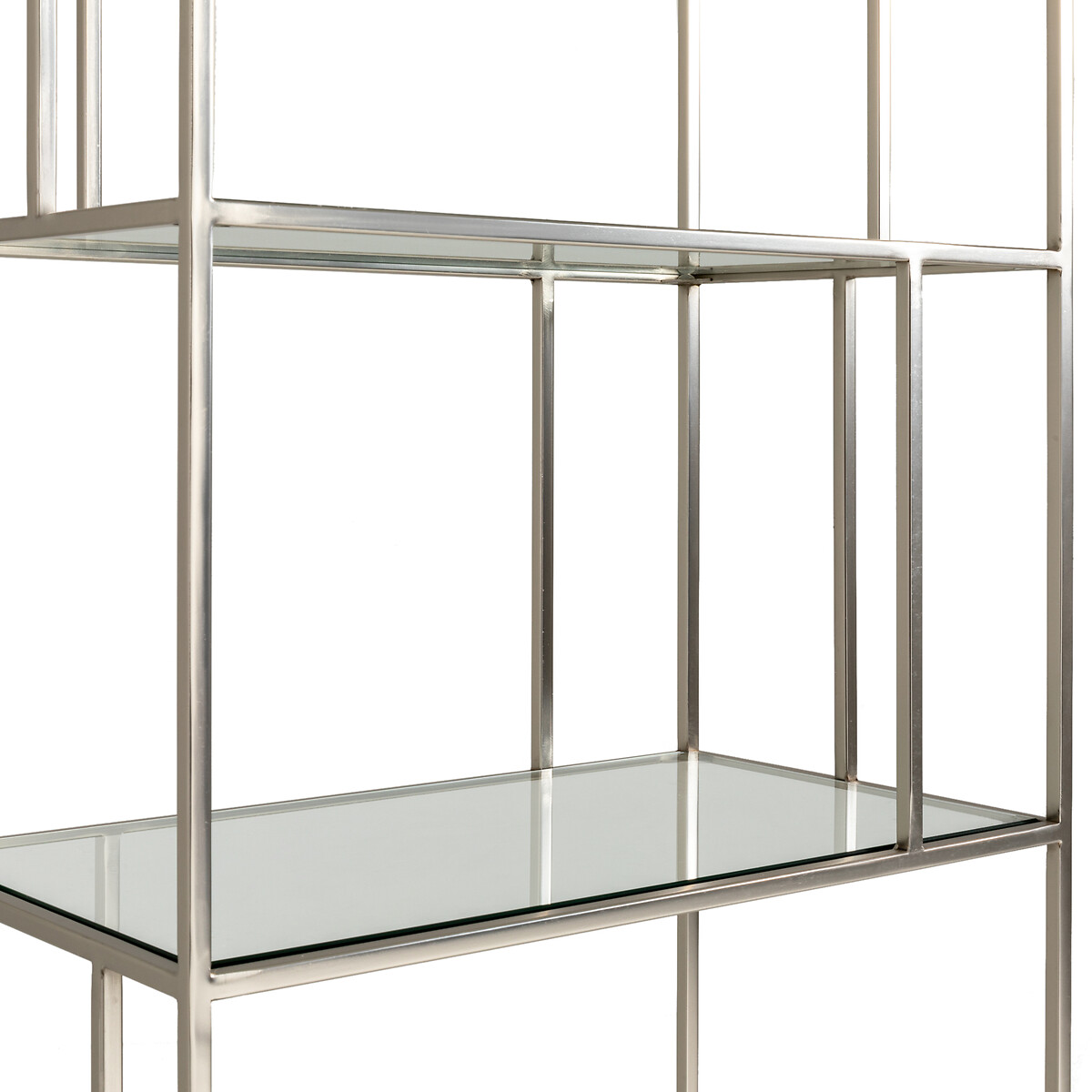 Шкаф Книжный из стекла и никеля Parallel единый размер серый LaRedoute - фото 3