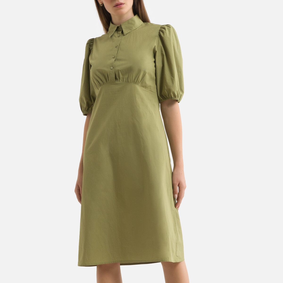 Платье-миди BA&SH С короткими рукавами PAME 1(S) зеленый, размер 1(S) С короткими рукавами PAME 1(S) зеленый - фото 2