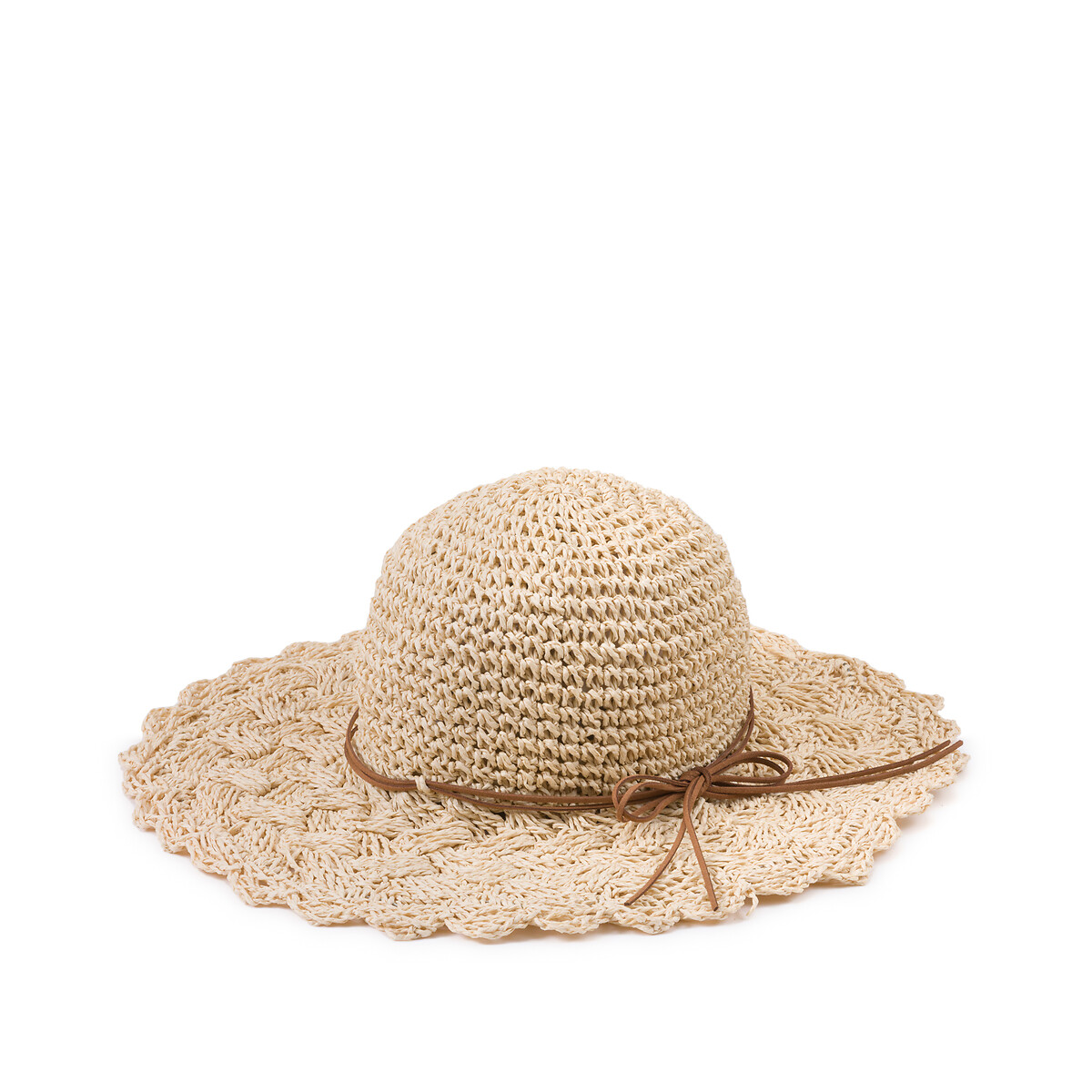 Шляпа С широкими мягкими полями из натуральных волокон мягкая UNI бежевый