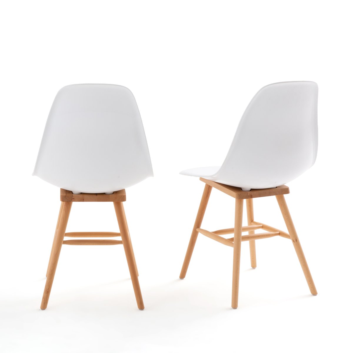 Комплект из  пластиковых стульев La Redoute Jimi единый размер белый - фото 2