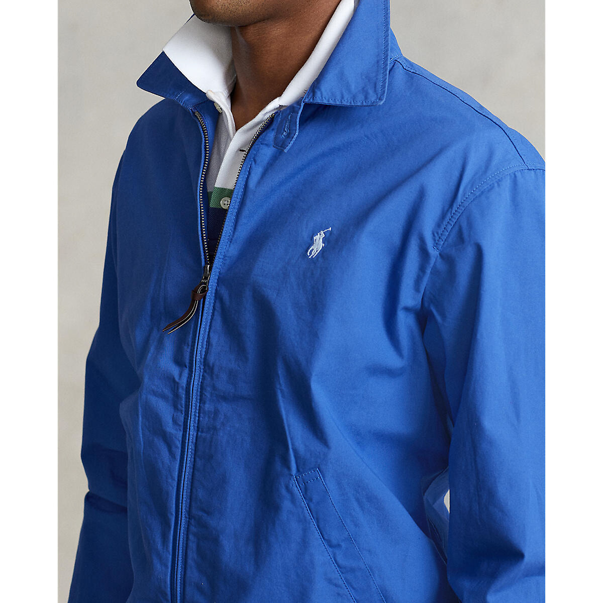 Куртка POLO RALPH LAUREN На молнии с рубашечным воротником Baysport L синий, размер L - фото 3