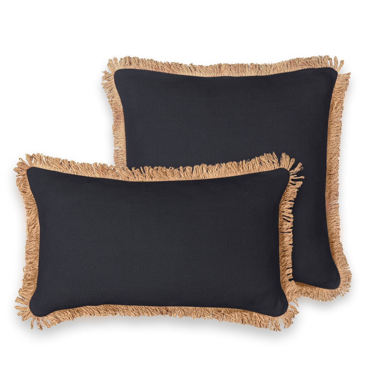 Чехол LaRedoute На подушку из джута Jutty 50 x 30 см черный, размер 50 x 30 см - фото 3