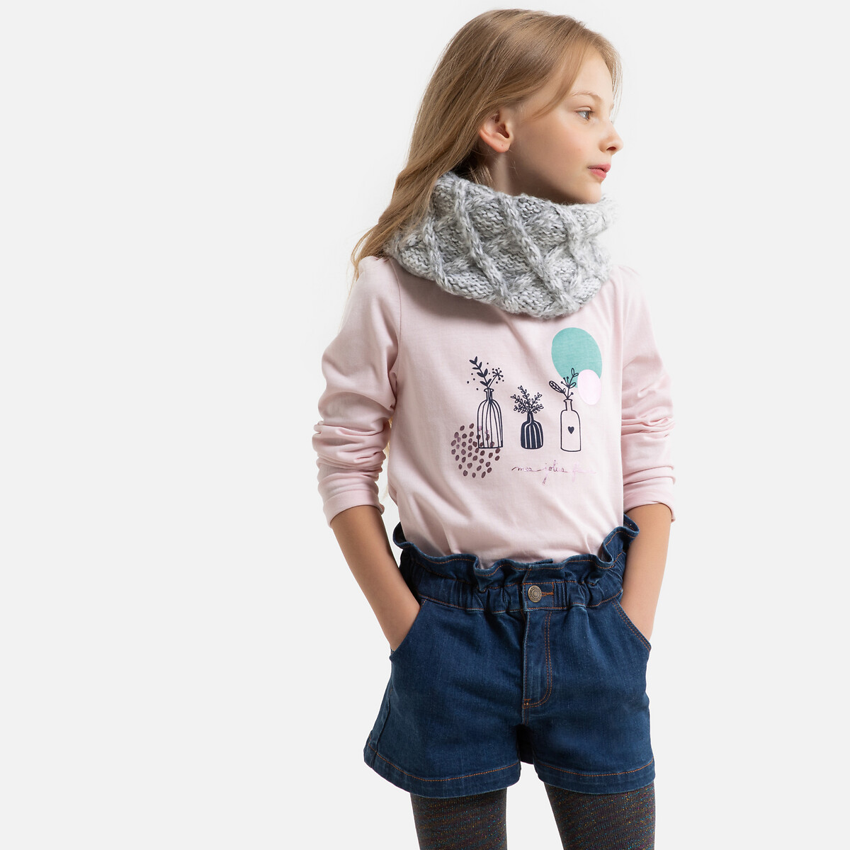 

Футболка LaRedoute, Розовый, С длинными рукавами и рисунком спереди 3-12 лет 6 розовый