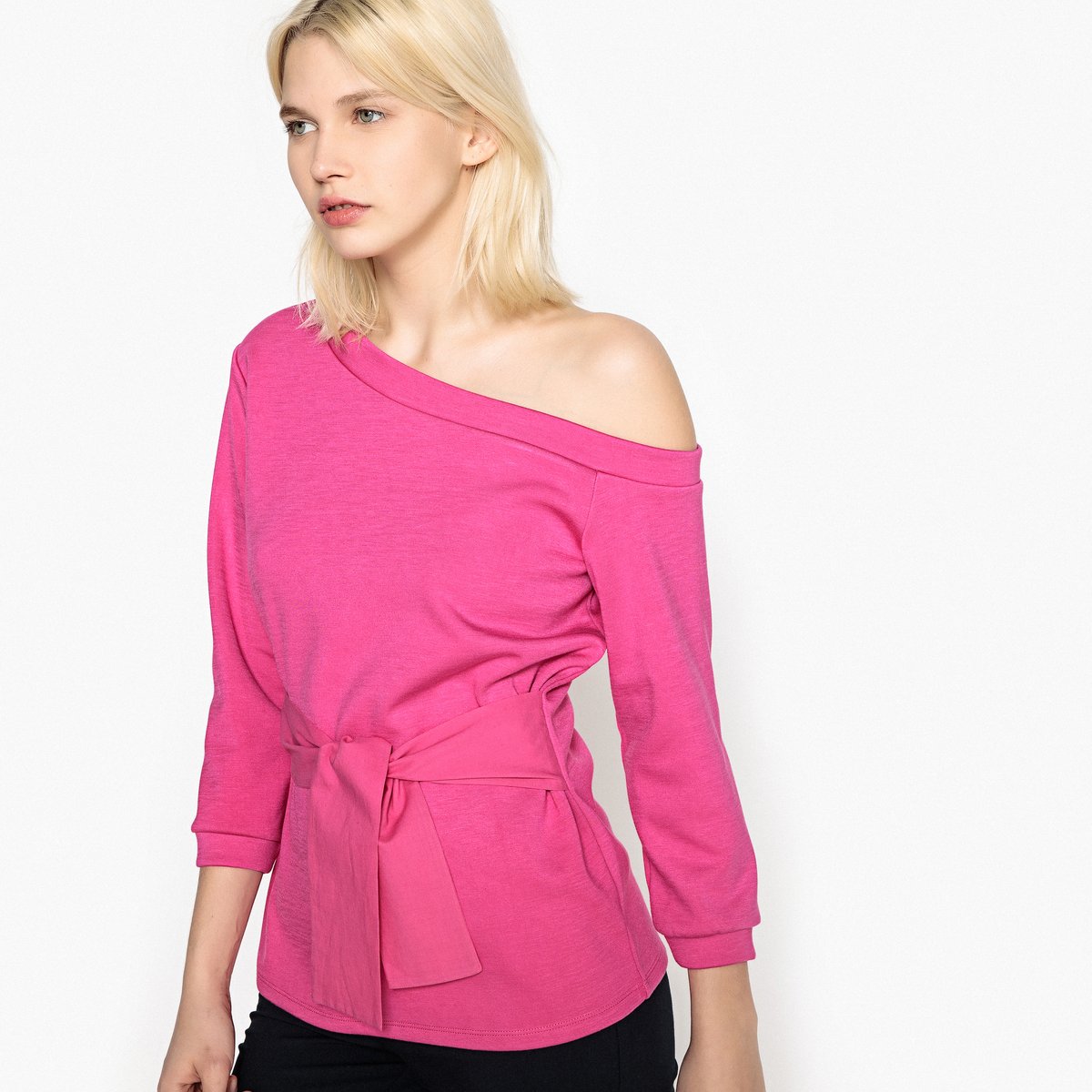 

Свитшот La Redoute, Розовый, С бантиком M розовый