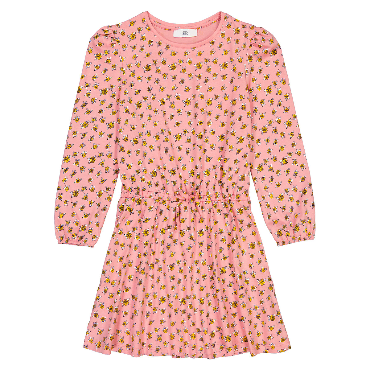 Платье С длинными рукавами и принтом цветы 3 года - 94 см розовый LaRedoute, размер 3 года - 94 см - фото 3