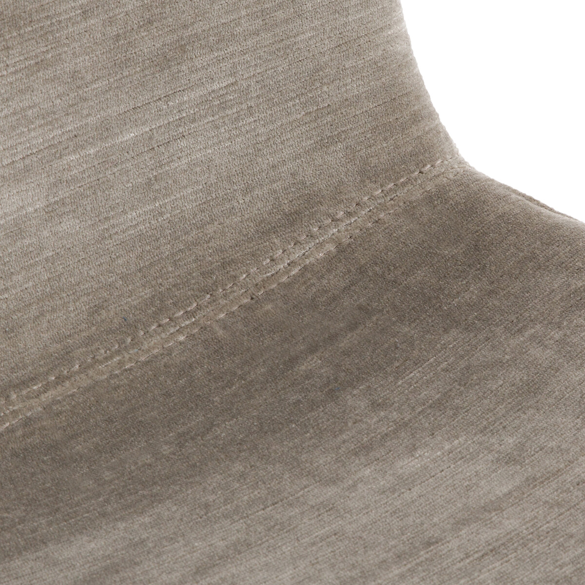 Стул LaRedoute Барный из велюровой ткани с опалинами В65 см Tibby единый размер серый - фото 5