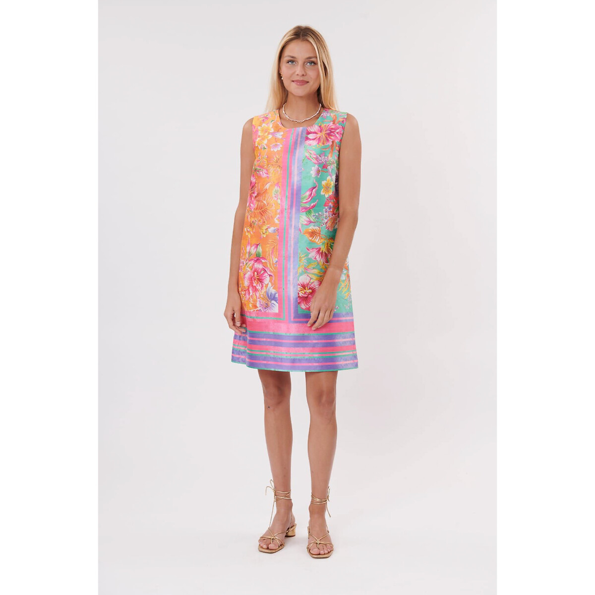 Платье Tennessee без рукавов с цветочным принтом  M разноцветный LaRedoute, размер M