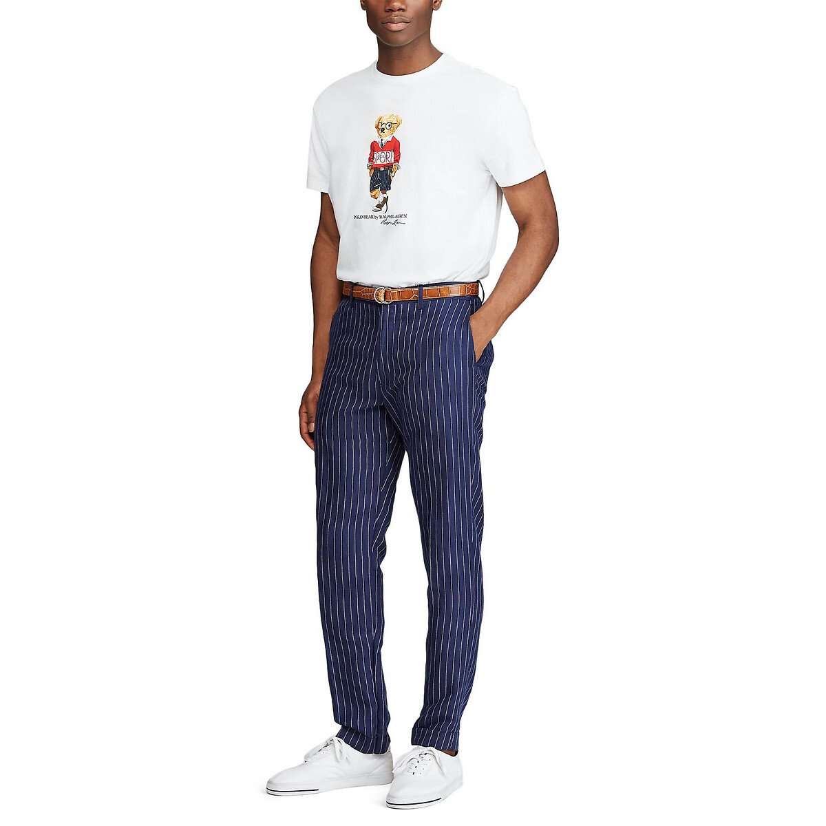 

Футболка LaRedoute, Белый, С круглым вырезом и рисунком медведь Polo Bear L белый