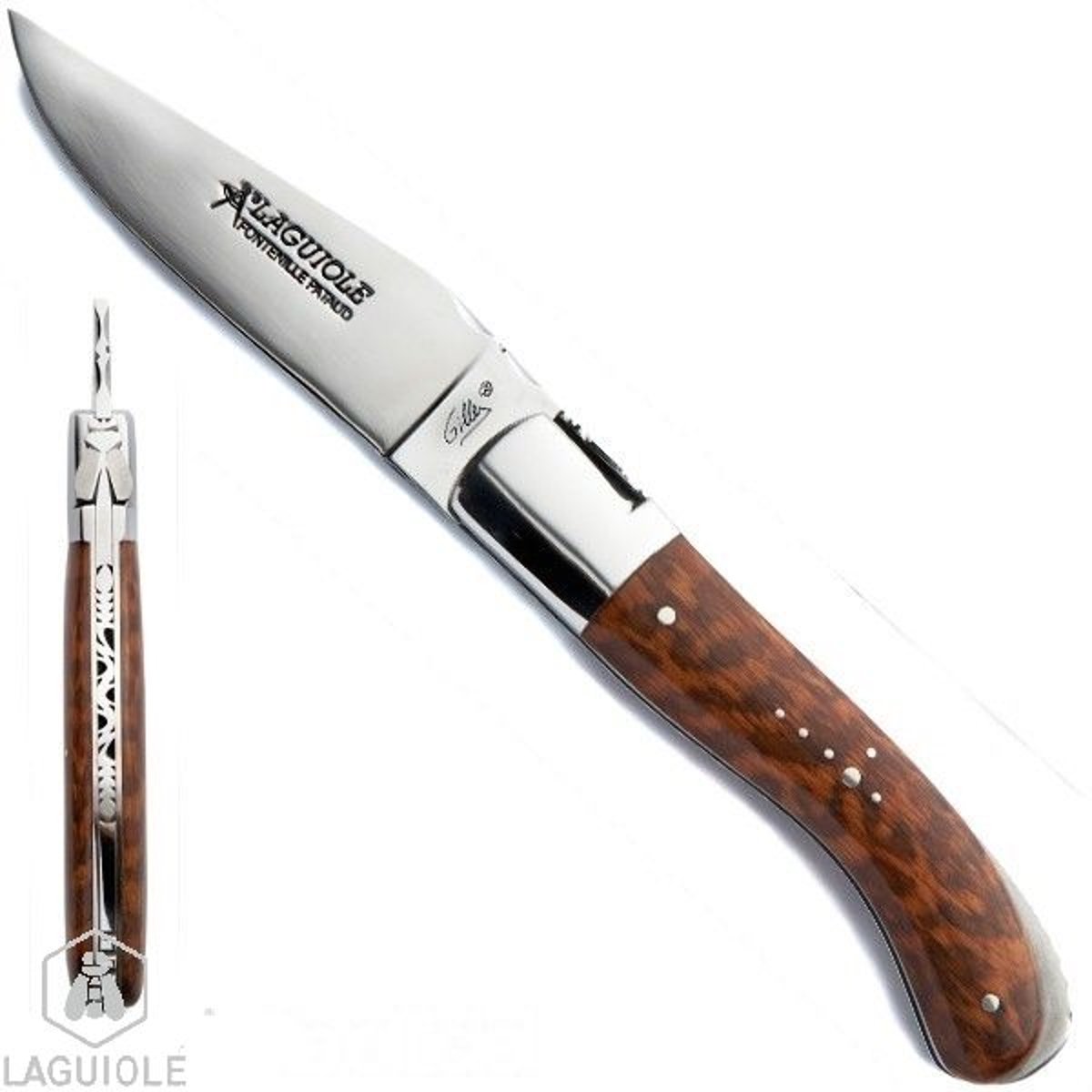 Couteau Collection chasse bois amourette Laguiole