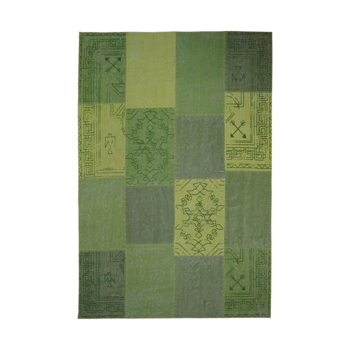 Tapis fait à la main 210 Lyrical Multi Vert