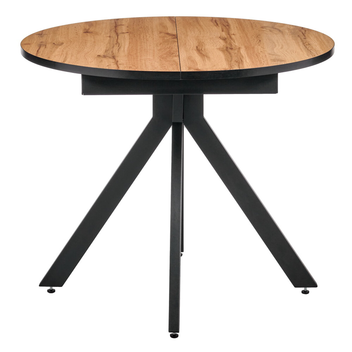 Стол Rudolf круглый раскладной 90-120x90x75 единый размер черный стол раскладной круглый 920 1270х920 шоколад