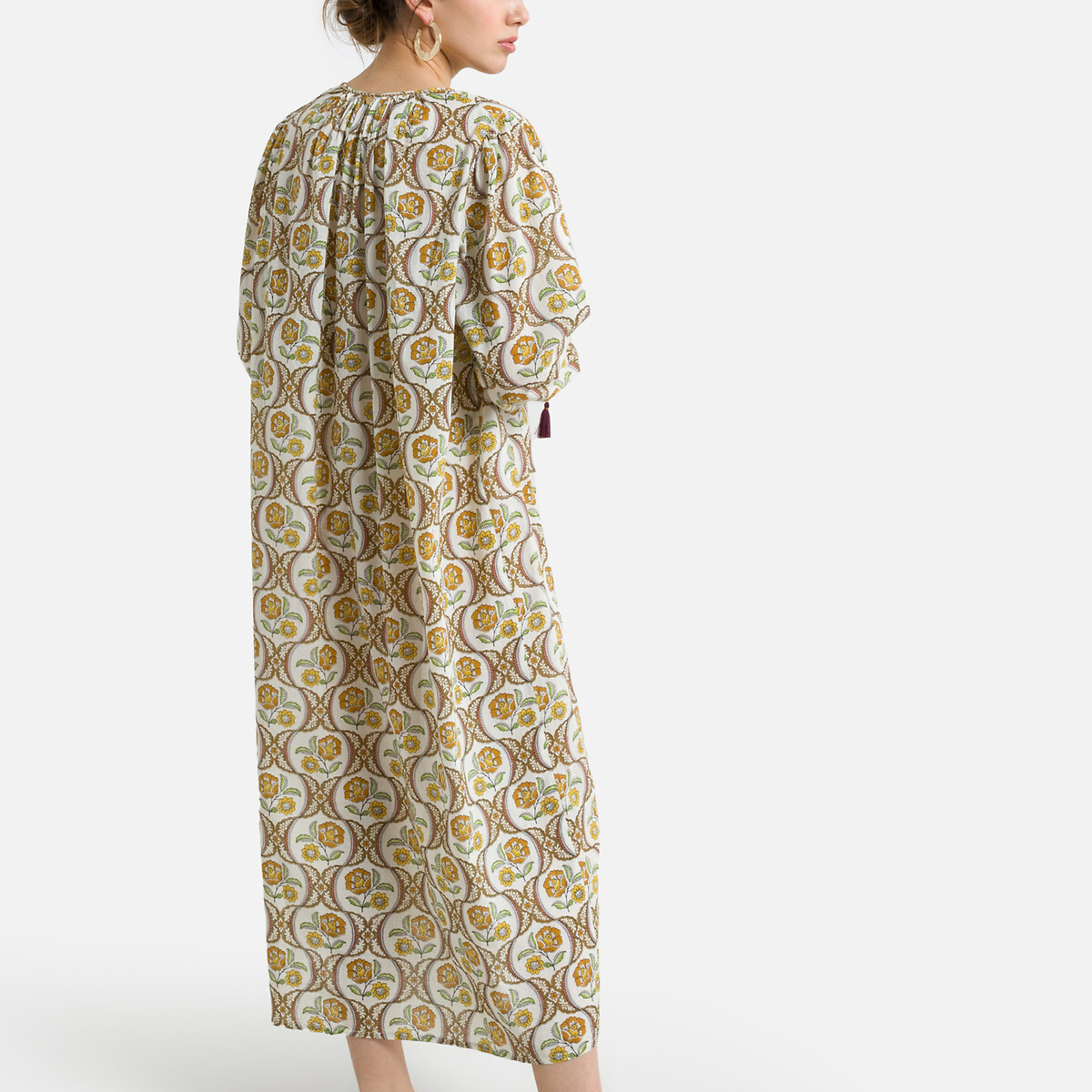 Платье ANTIK BATIK Длинное с рисунком 48 желтый, размер 48 - фото 4