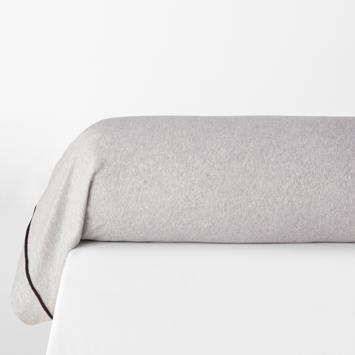 Наволочка На подушку-валик из хлопкового джерси и модала New Jersey 85 x 185 см серый