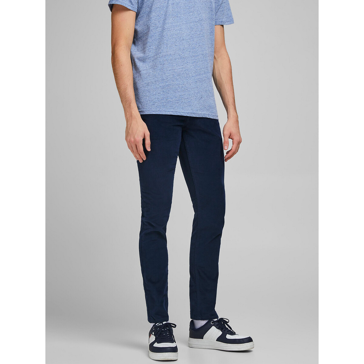 

Брюки JACK & JONES, Синий, Брюки Зауженные из рифленого вельвета Glenn 29 синий