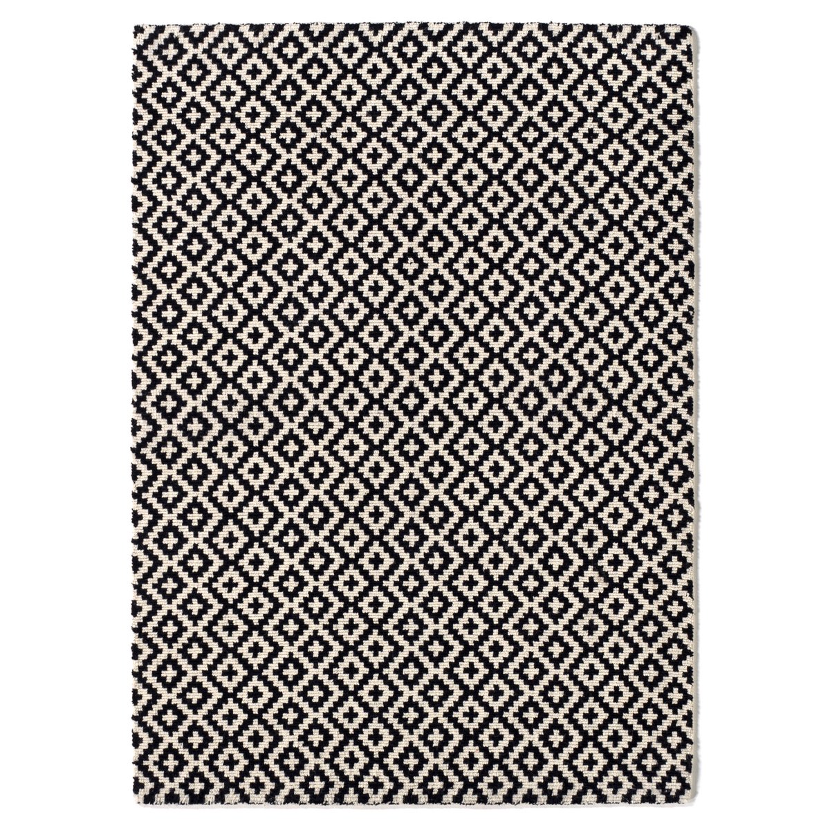 Ковер La Redoute Шерстяной ворсистый Nevio 200 x 290 см черный, размер 200 x 290 см - фото 1