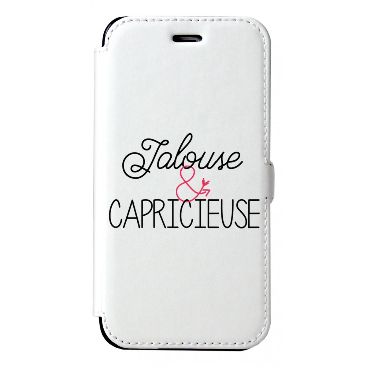 Etui iPhone 6 iPhone 6S rigide blanc, Jalouse et Capricieuse, La Coque Francaise®