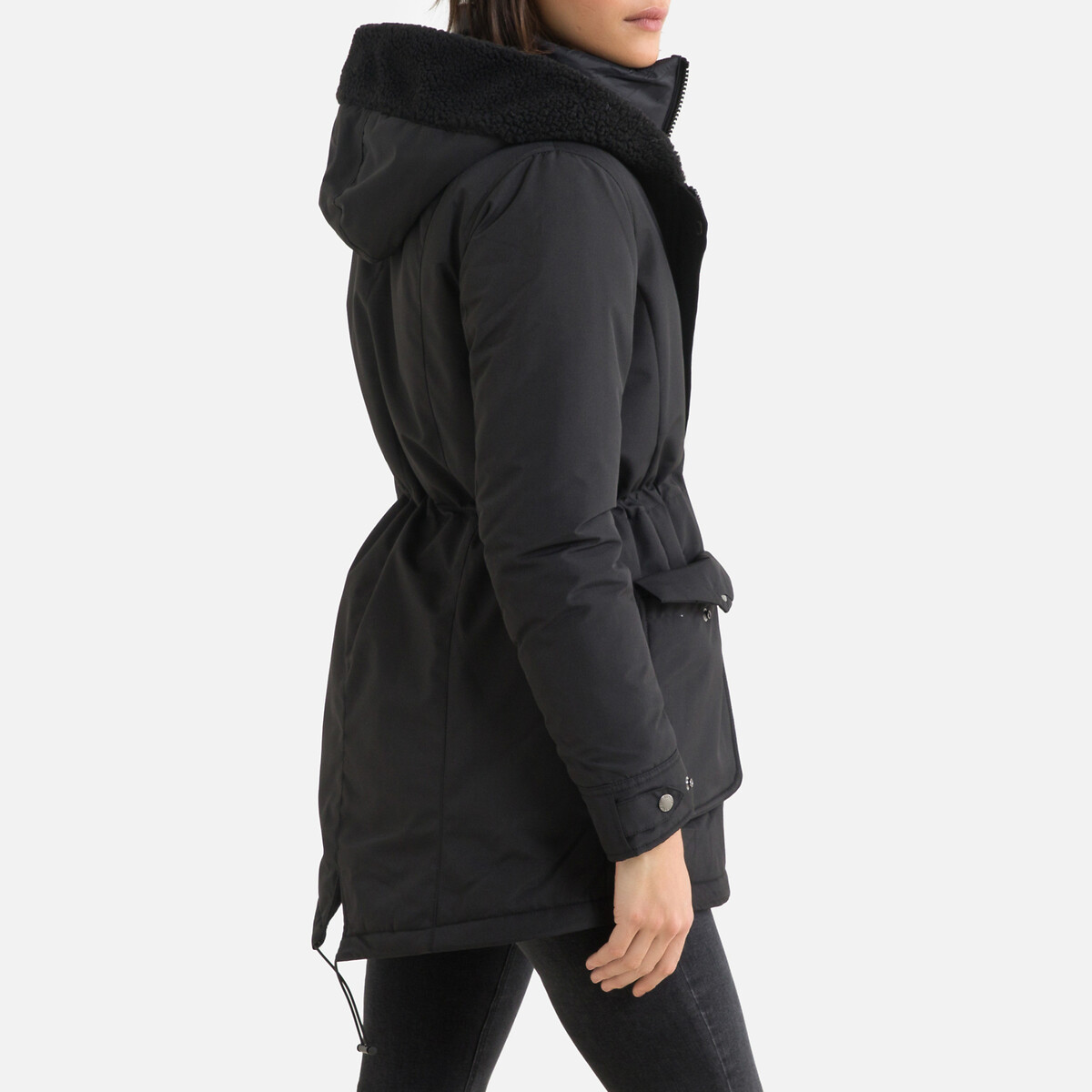Парка LaRedoute С капюшоном 3 в 1 съемная стеганая куртка M черный, размер M - фото 4
