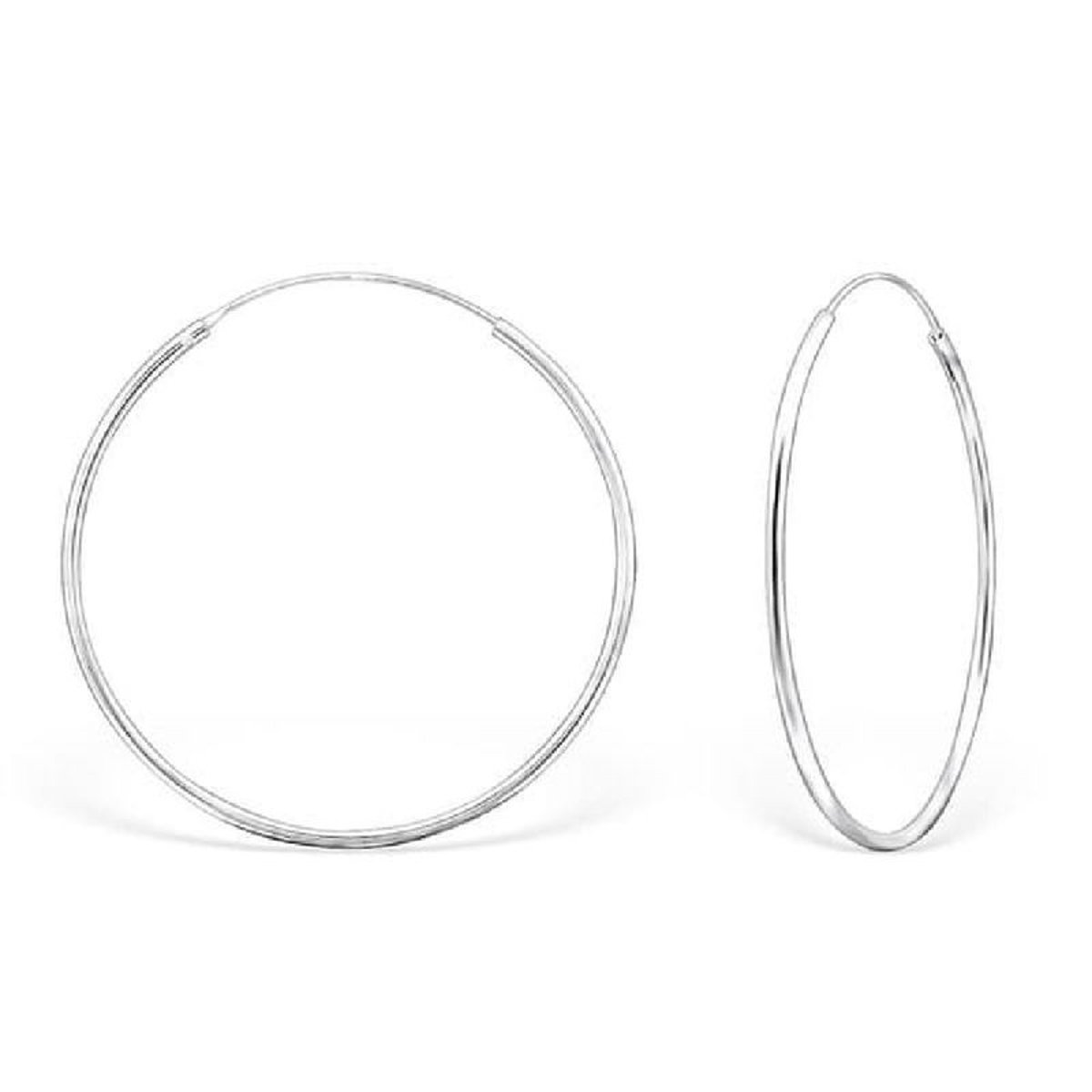 Boucles d'oreilles Créoles 40 mm Argent 925