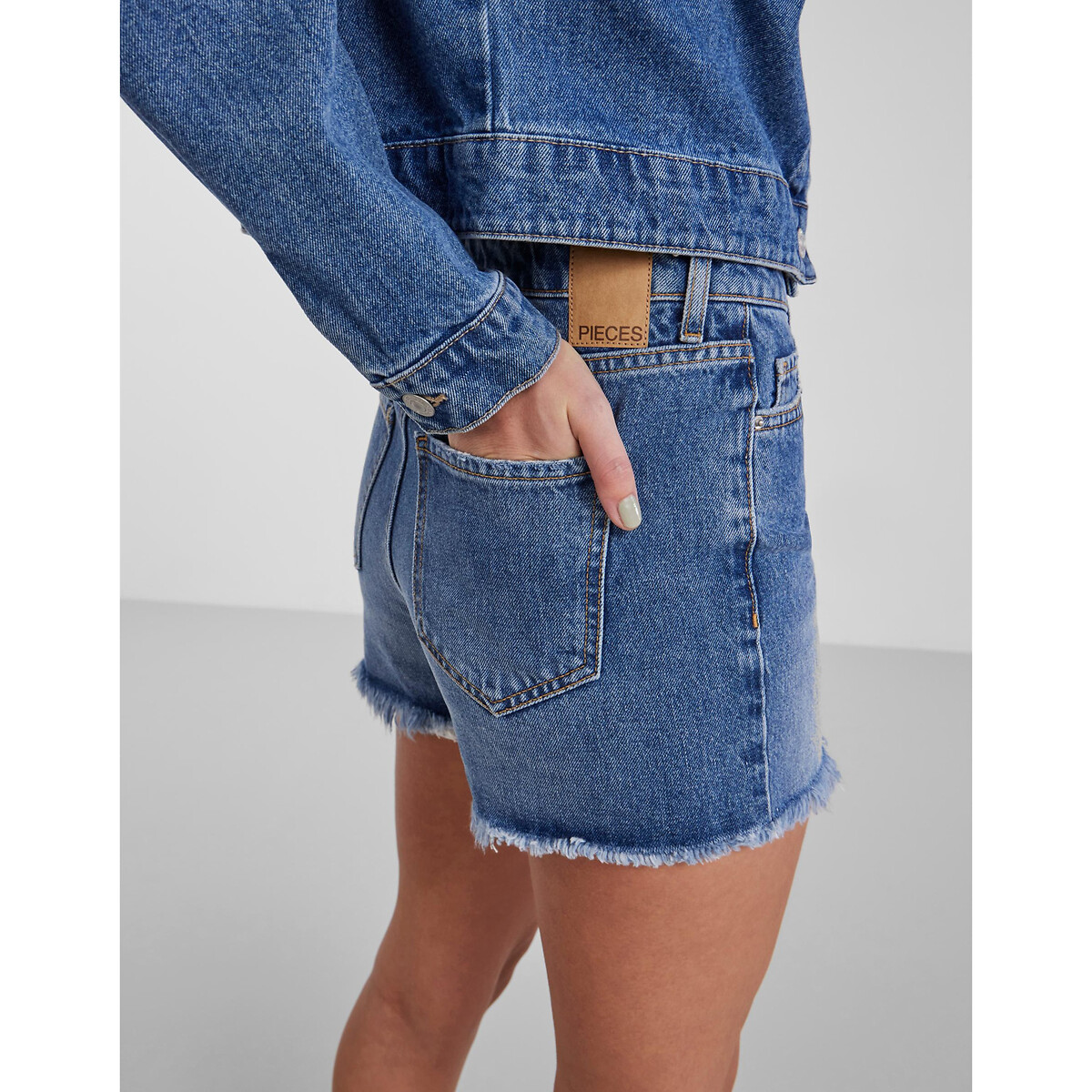 Шорты Из джинсовой ткани S синий LaRedoute, размер S - фото 2