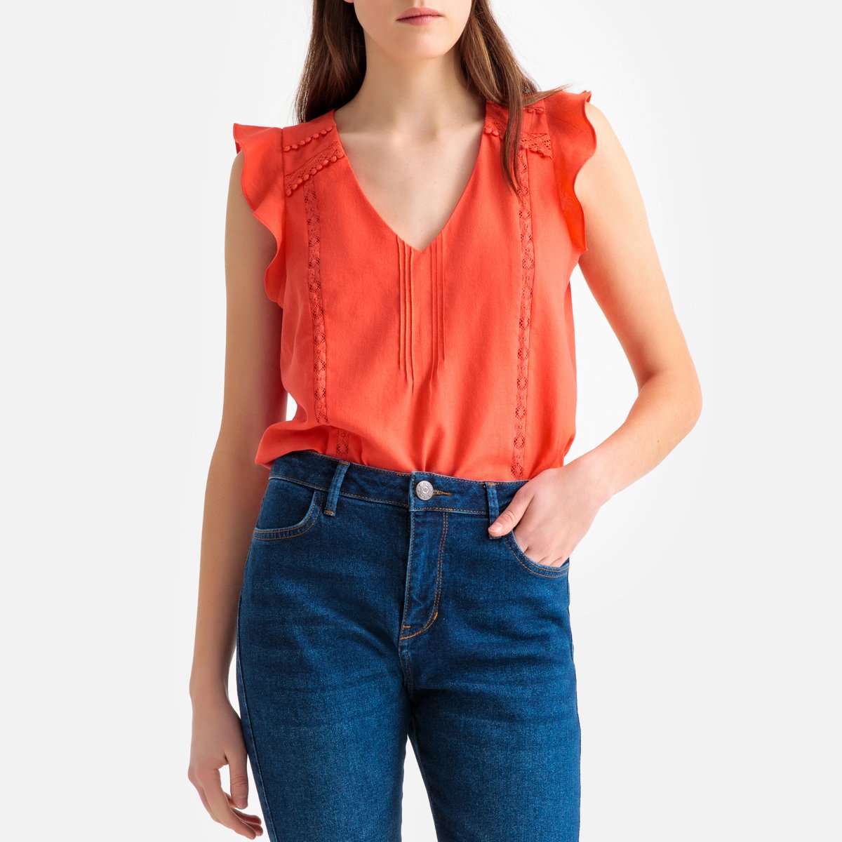Блузка  - Оранжевый цвет