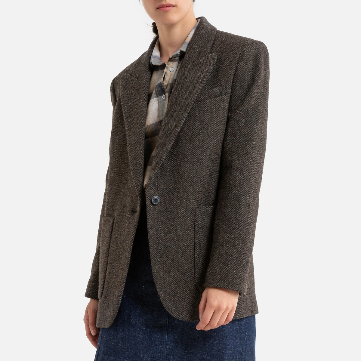 

Жакет LaRedoute, Каштановый, Прямой KOST 2(M) каштановый