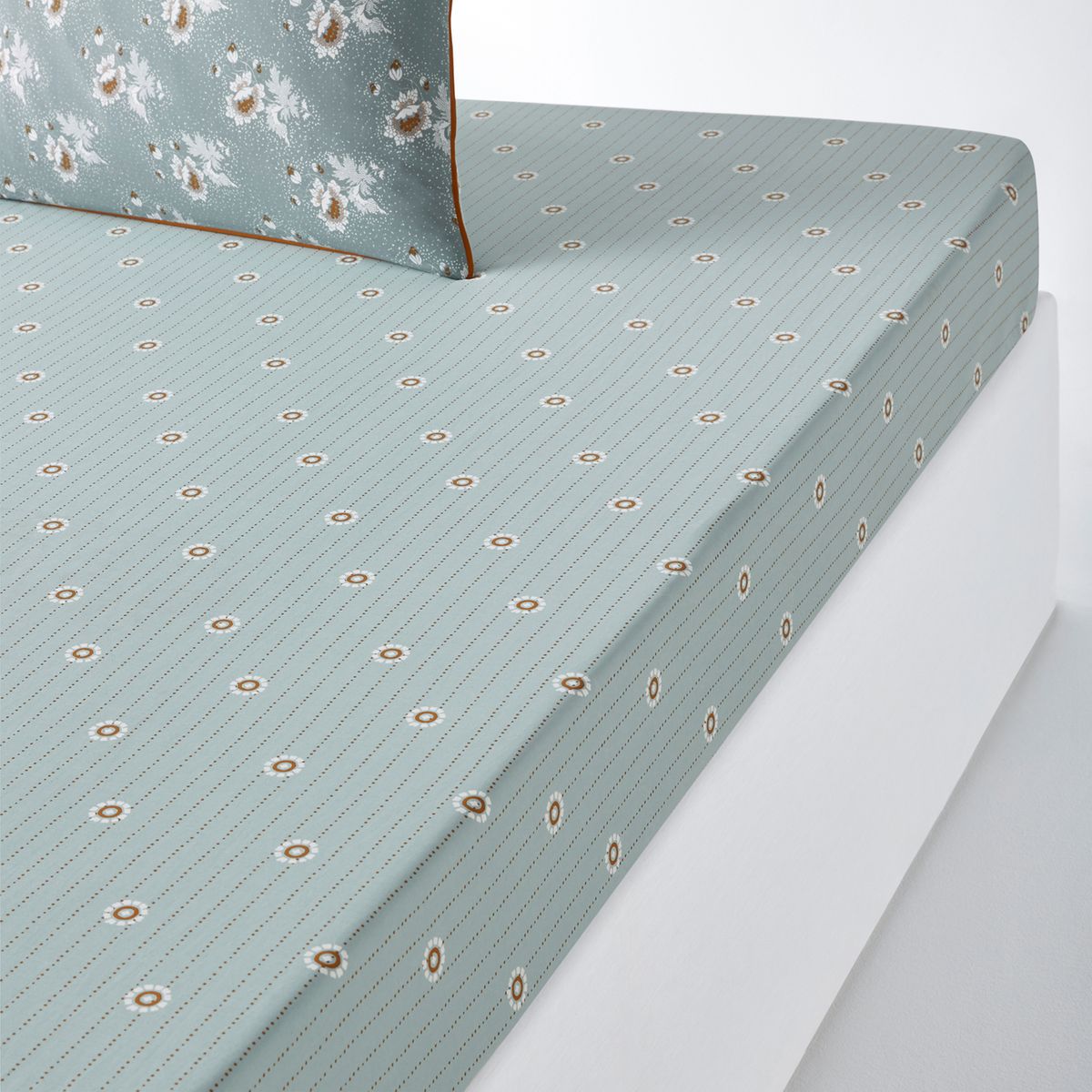Drap-housse percale de coton INDIRA