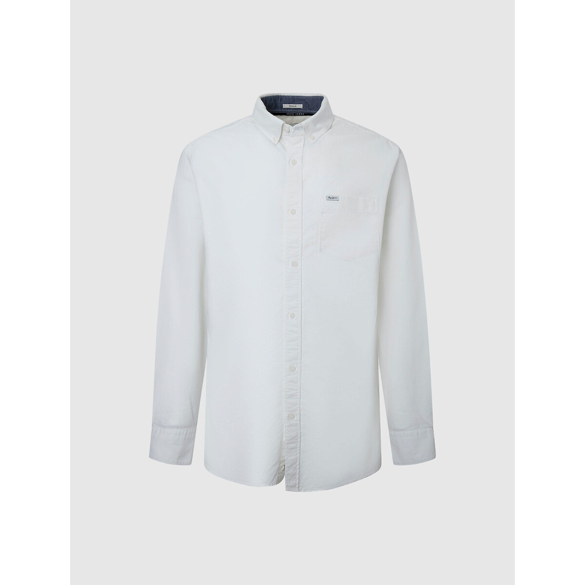 Рубашка Из ткани оксфорд воротник на пуговицах L белый LaRedoute, размер L - фото 4