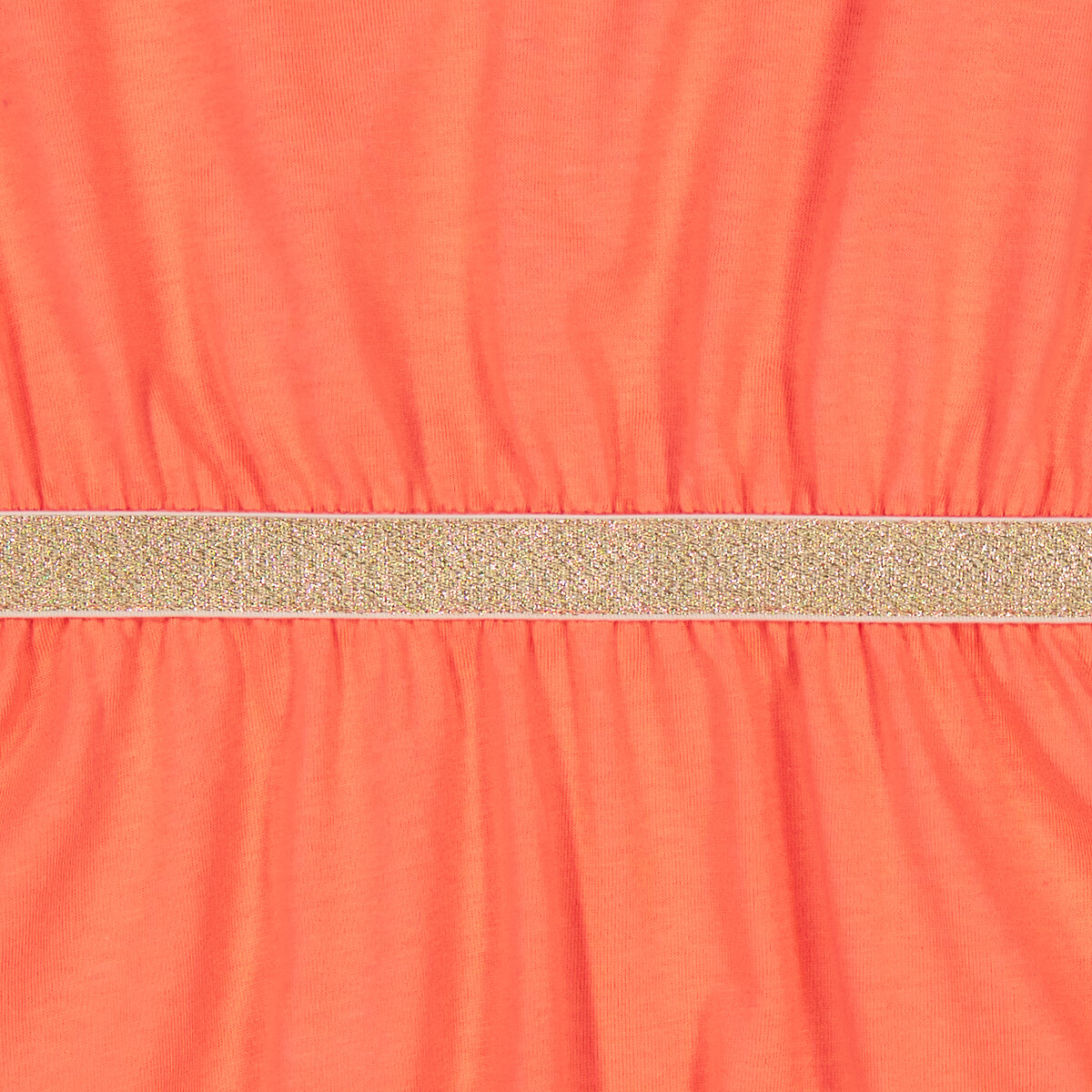 Платье с короткими рукавами с воланами  10 лет - 138 см оранжевый LaRedoute, размер 10 лет - 138 см - фото 5
