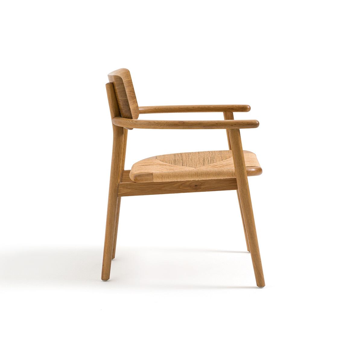 Кресло LA REDOUTE INTERIEURS Из массива дуба с плетением Pipo единый размер каштановый - фото 3