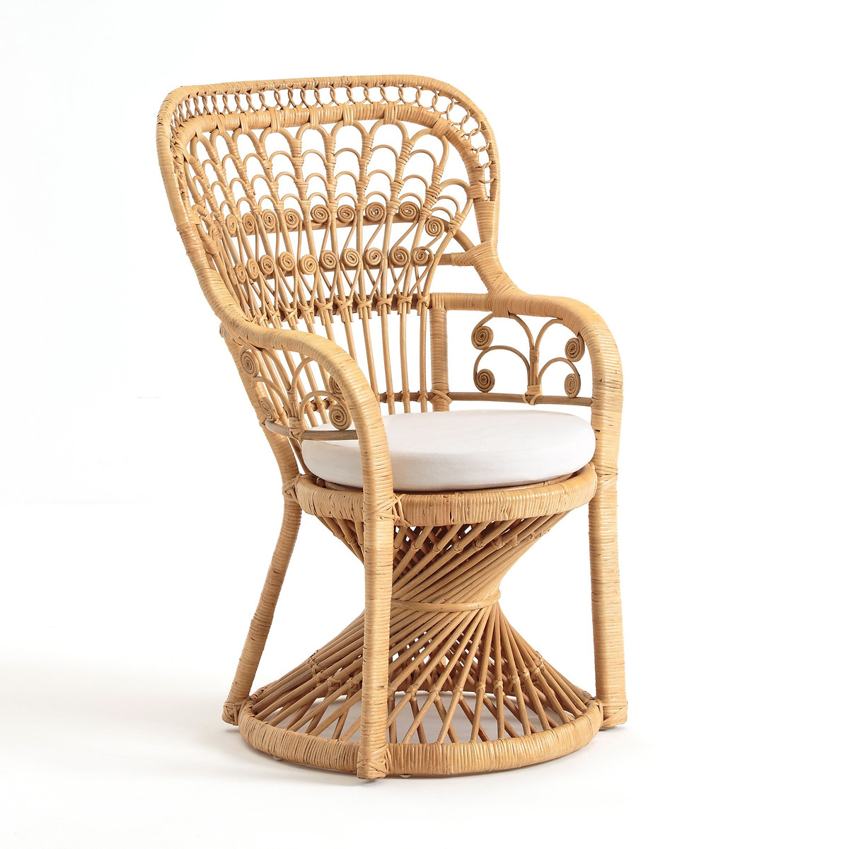 Кресло Из плетеных прутьев ротанга MALU единый размер бежевый