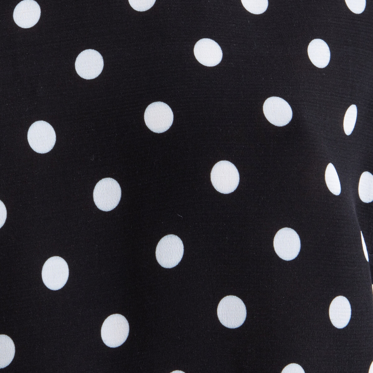 Блузка La Redoute В горошек с короткими рукавами ROMANE 38 (FR) - 44 (RUS) черный, размер 38 (FR) - 44 (RUS) В горошек с короткими рукавами ROMANE 38 (FR) - 44 (RUS) черный - фото 4