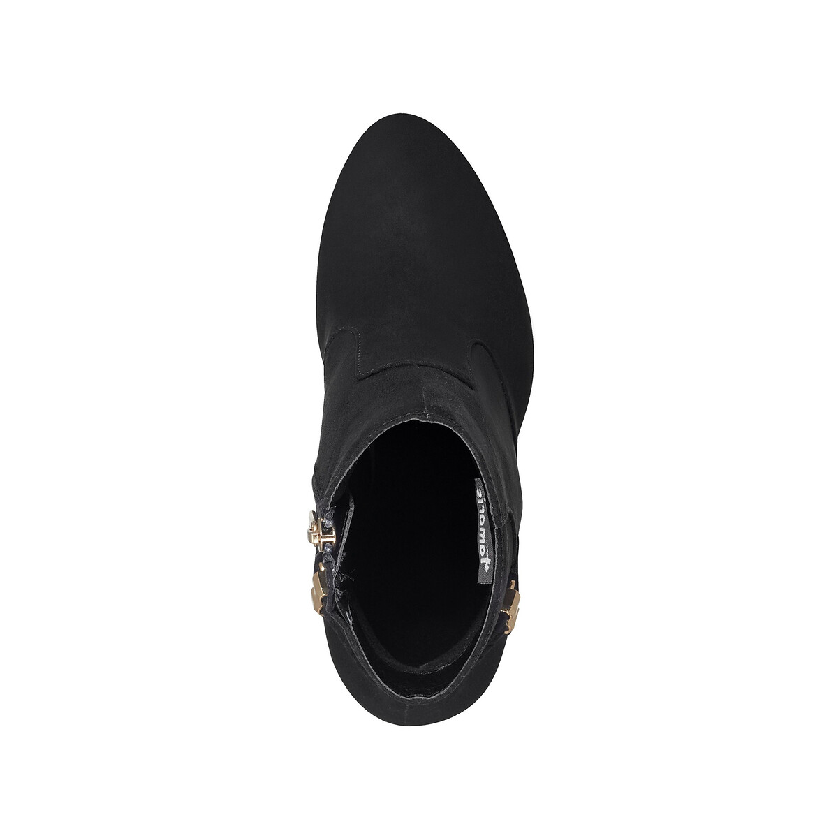 Ботинки на каблуке  37 черный LaRedoute, размер 37 - фото 3