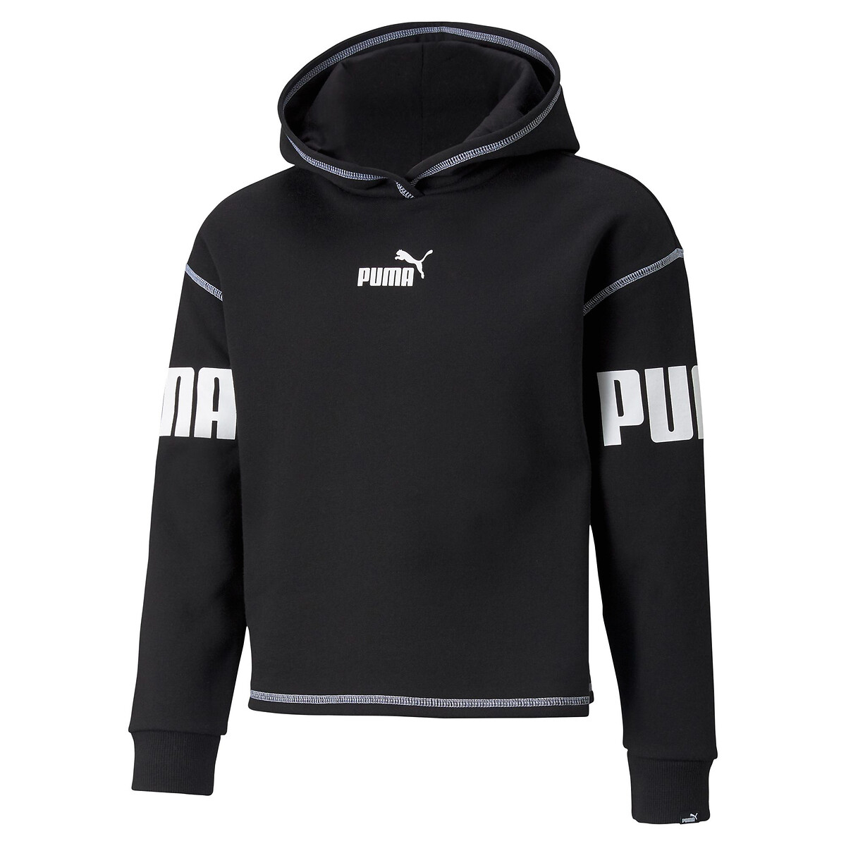 Sweat curta com capuz, 8-16 anos