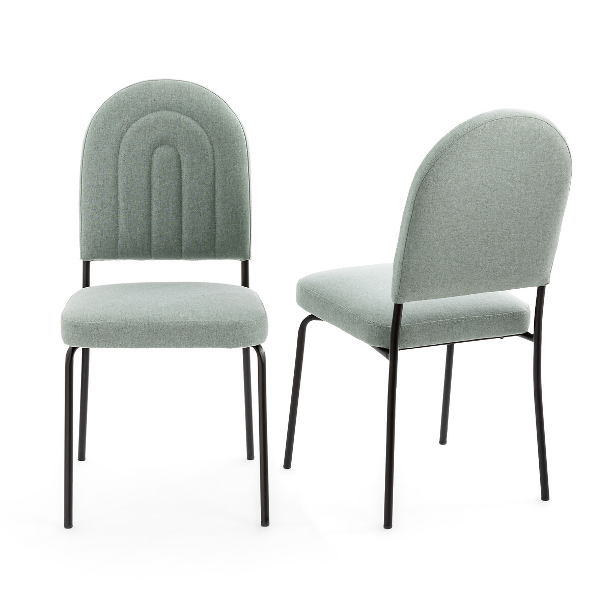 Комплект из 2 стульев из LA REDOUTE INTERIEURS Текстурной ткани Rainbow единый размер зеленый - фото 3