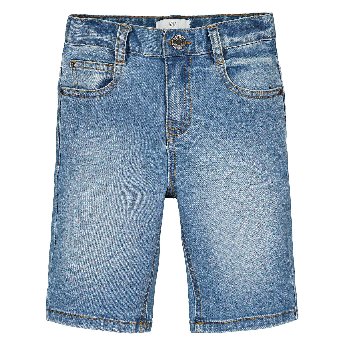 Бермуды Из джинсовой ткани 12 синий LaRedoute, размер 12 - фото 3