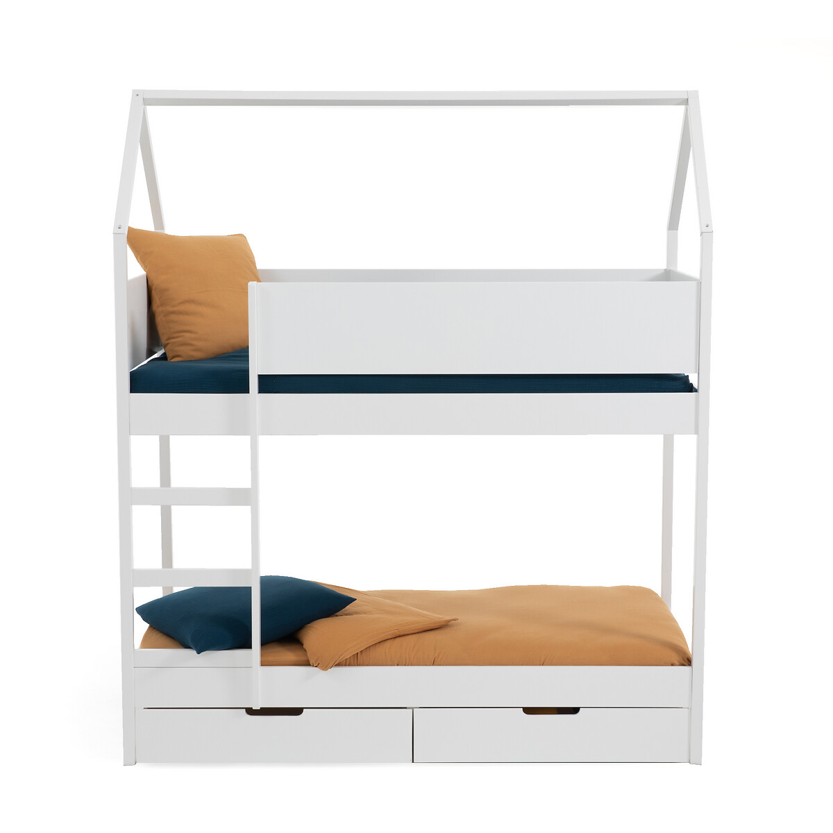 Кровать LaRedoute Кровать 2-х ярусная с ящиками и кроватными основаниями Solal 90 x 190 см белый