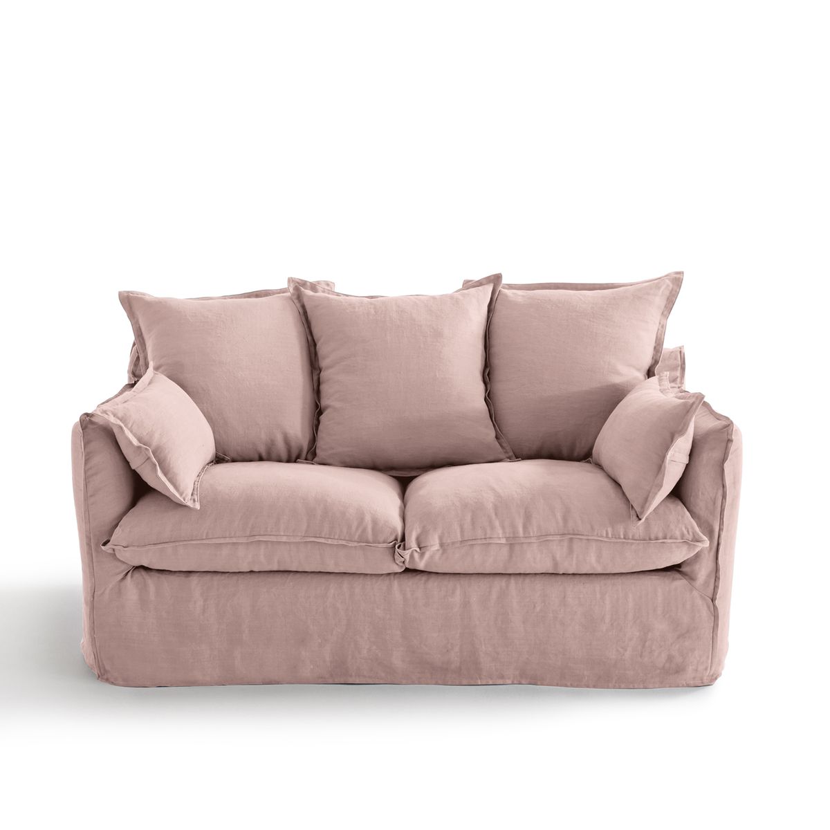 Canapé convertible en lin froissé, Odna Bultex