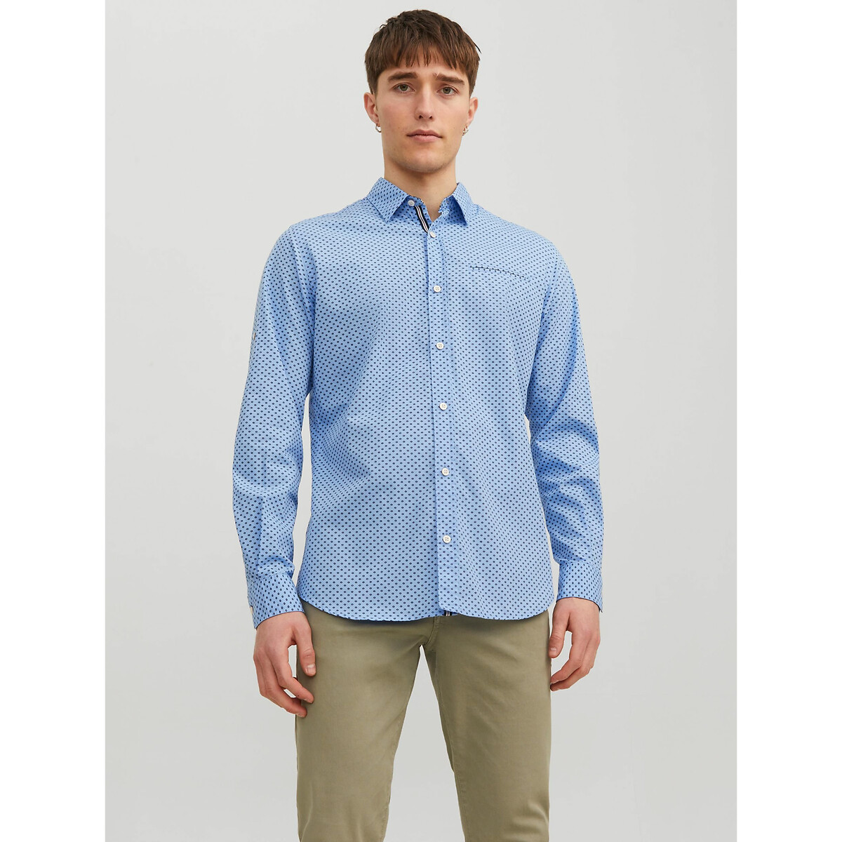 Рубашка Однотонная Rmy XL синий LaRedoute, размер XL