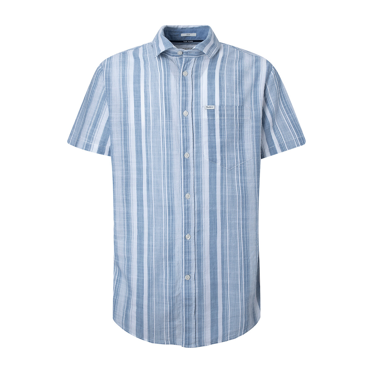 Рубашка В полоску Luther L синий LaRedoute, размер L - фото 5