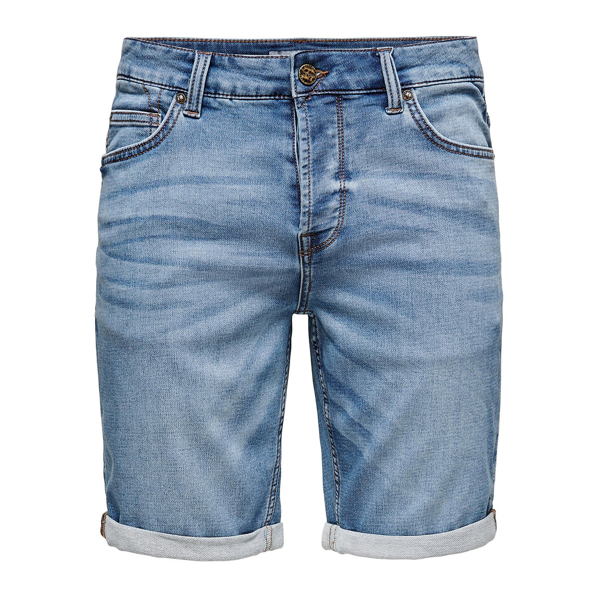 Шорты Из джинсовой ткани Ply L синий LaRedoute, размер L - фото 5