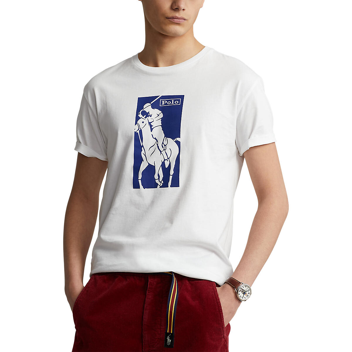 

Футболка LaRedoute, Белый, Футболка С круглым вырезом Big Polo Player M белый
