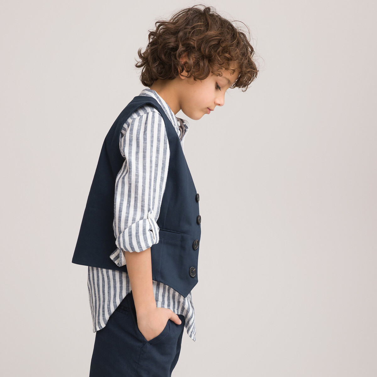

Жилет LA REDOUTE COLLECTIONS, Синий, Жилет Для торжества 3-12 лет 10 лет - 138 см синий