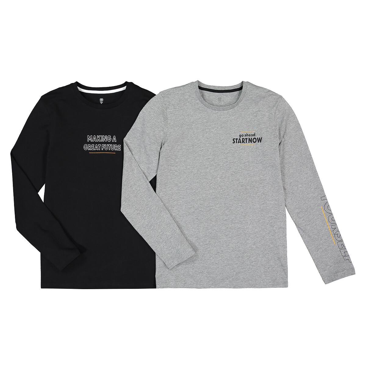 

Комплект из 2 футболок из LA REDOUTE COLLECTIONS, Серый, Комплект из 2 футболок из Биохлопка 10-18 лет 14 серый