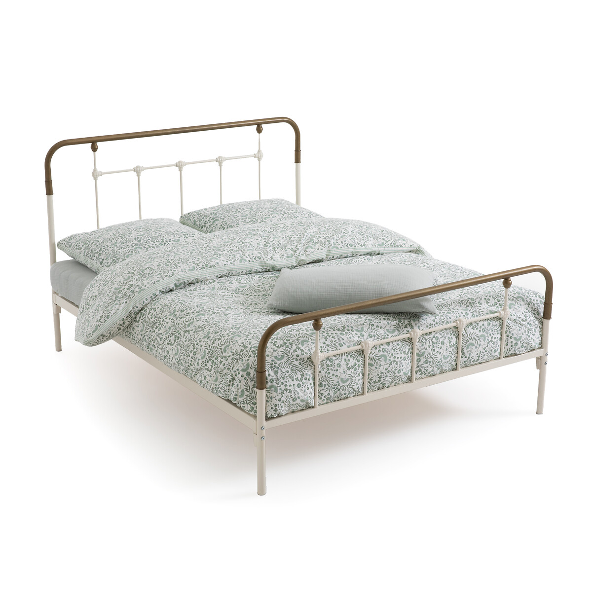 Кровать металлическая Asper 160 x 200 см белый