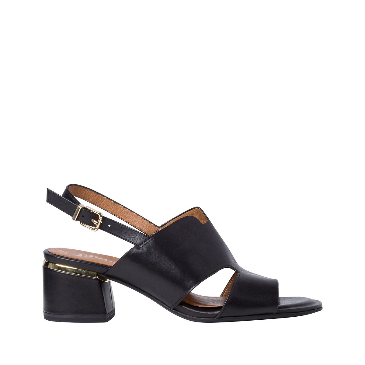 

Босоножки LaRedoute, Черный, Кожаные Desie 36 черный