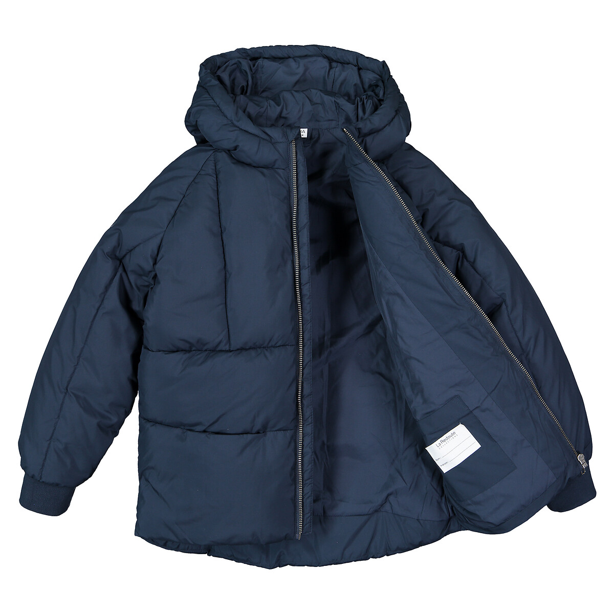 Куртка LaRedoute Стеганая утепленная с капюшоном 3-14 лет 14 лет - 162 см синий, размер 14 лет - 162 см - фото 5
